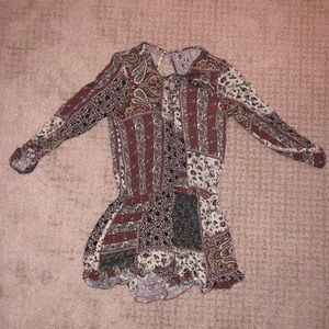 American Eagle Patterned Romper